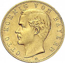 Large Obverse for 10 Mark 1893 coin