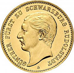 Large Obverse for 10 Mark 1898 coin