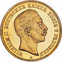 Large Obverse for 10 Mark 1899 coin