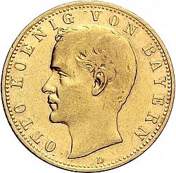 Large Obverse for 10 Mark 1900 coin