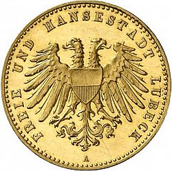 Large Obverse for 10 Mark 1901 coin