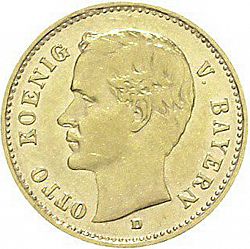 Large Obverse for 10 Mark 1904 coin