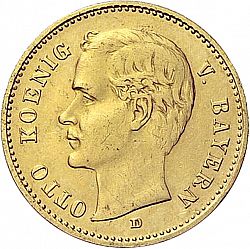 Large Obverse for 10 Mark 1906 coin