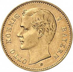 Large Obverse for 10 Mark 1909 coin