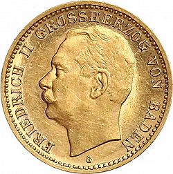 Large Obverse for 10 Mark 1910 coin