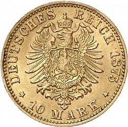 Large Reverse for 10 Mark 1875 coin