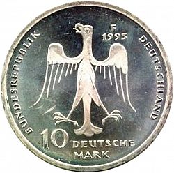 Large Obverse for 10 Mark 1995 coin