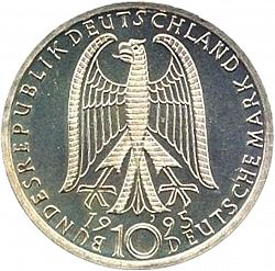 Large Obverse for 10 Mark 1995 coin