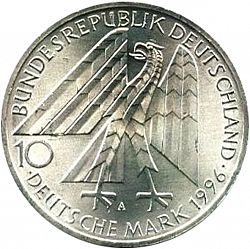 Large Obverse for 10 Mark 1996 coin