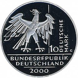 Large Obverse for 10 Mark 2000 coin
