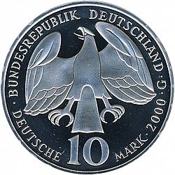 Large Obverse for 10 Mark 2000 coin