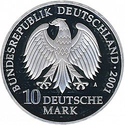 Large Obverse for 10 Mark 2001 coin