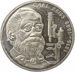 Large Reverse for 10 Mark 1988 coin