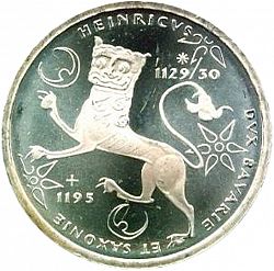 Large Reverse for 10 Mark 1995 coin