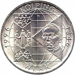 Large Reverse for 10 Mark 1996 coin