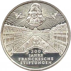 Large Reverse for 10 Mark 1998 coin
