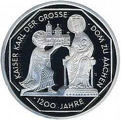 Large Reverse for 10 Mark 2000 coin