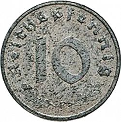 Large Reverse for 10 Reichspfennig 1947 coin