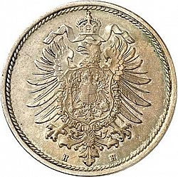 Large Reverse for 10 Pfenning 1873 coin