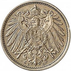 Large Reverse for 10 Pfenning 1894 coin