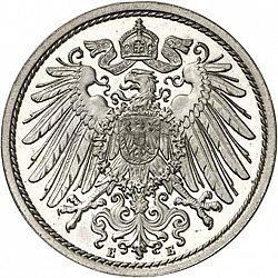 Large Reverse for 10 Pfenning 1910 coin