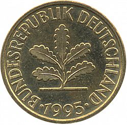 Large Obverse for 10 Pfennig 1995 coin