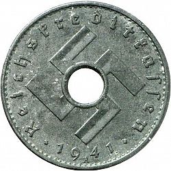 Large Obverse for 10 Reichspfenning 1941 coin