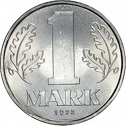 Large Reverse for 1 Mark 1972 coin
