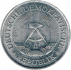 Large Reverse for 1 Mark 1980 coin