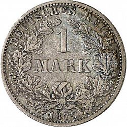 Large Obverse for 1 Mark 1879 coin