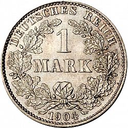 Large Obverse for 1 Mark 1904 coin