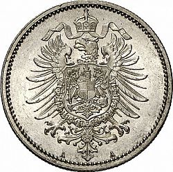 Large Reverse for 1 Mark 1873 coin
