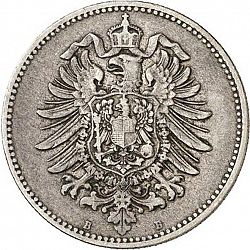 Large Reverse for 1 Mark 1877 coin