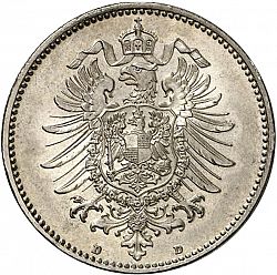 Large Reverse for 1 Mark 1883 coin