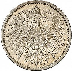Large Reverse for 1 Mark 1893 coin