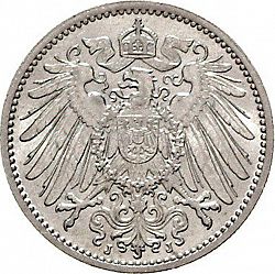 Large Reverse for 1 Mark 1905 coin