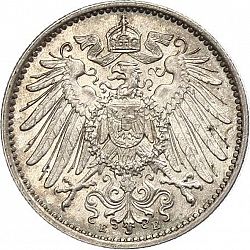 Large Reverse for 1 Mark 1908 coin