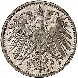 Large Reverse for 1 Mark 1910 coin