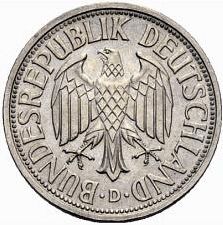 Large Obverse for 1 Mark 1950 coin