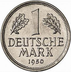 Large Reverse for 1 Mark 1950 coin