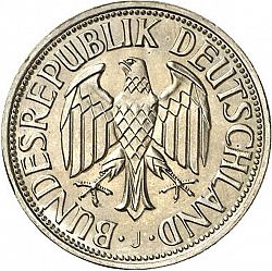 Large Reverse for 1 Mark 1950 coin