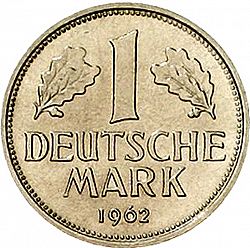 Large Reverse for 1 Mark 1962 coin