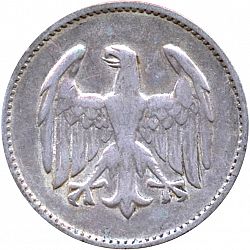 Large Reverse for 1 Mark 1924 coin
