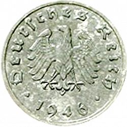 Large Obverse for Reichspfennig 1946 coin