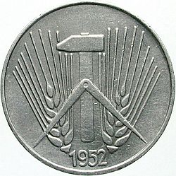 Large Reverse for Pfennig 1952 coin