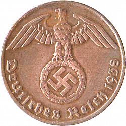 Large Obverse for Reichspfenning 1936 coin