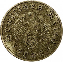 Large Obverse for Reichspfenning 1940 coin