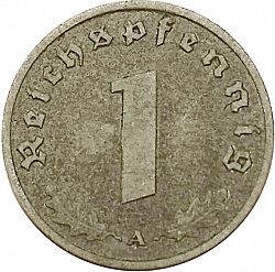 Large Obverse for Reichspfenning 1940 coin