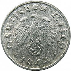 Large Obverse for Reichspfenning 1944 coin
