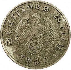 Large Reverse for Reichspfenning 1940 coin
